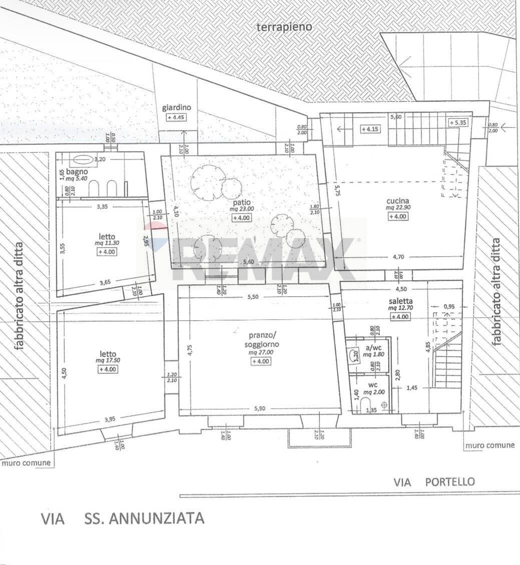 Pianta 2D - Rustic Via Santissima annunziata, Forza d'Agrò - floor plans 1
