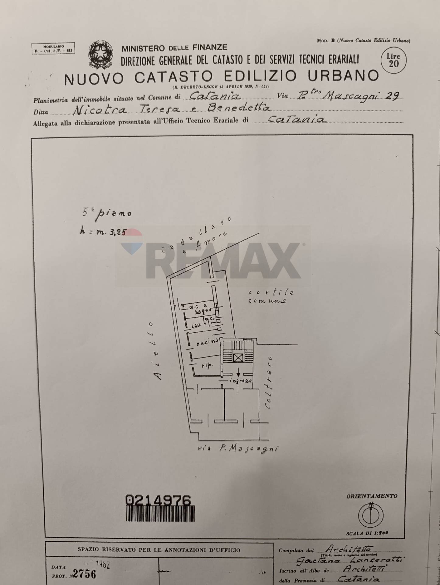 Pianta 2D - Quadrilocale Via Pietro Mascagni
 
29, Catania - planimetria 1