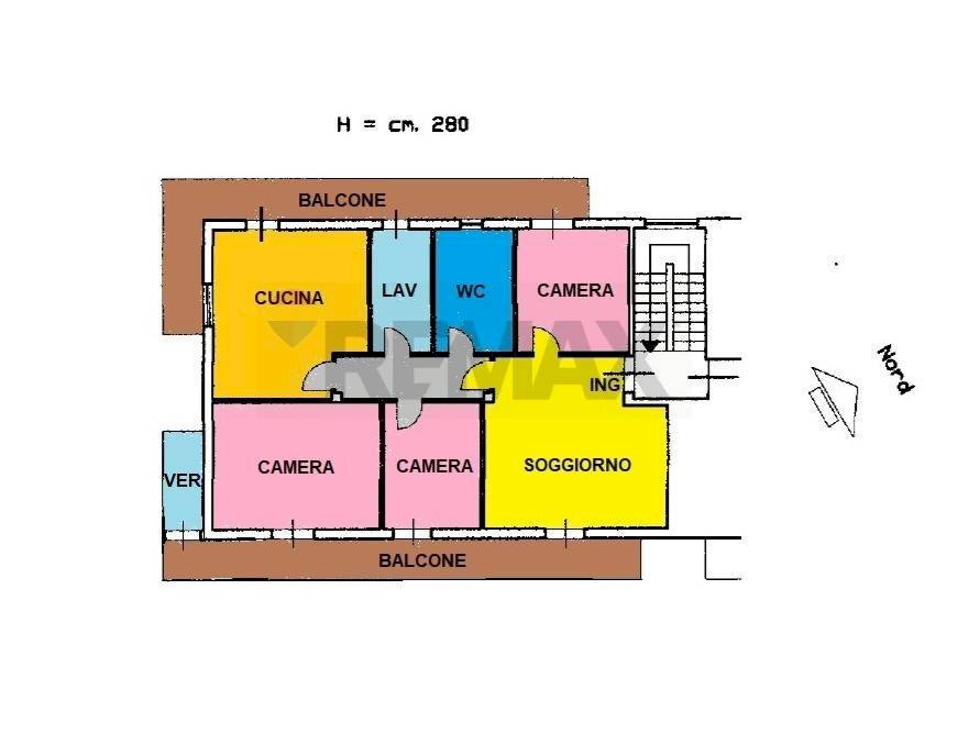 Pianta 2D - Quadrilocale Via Currulo
 
18B, Misterbianco - planimetria 1