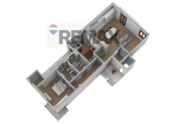 Pianta 3D - Quadrilocale Via Tribuna
 
38/A, Manfredonia - foto 7