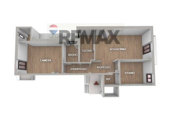 Pianta 3D - Quadrilocale Via Tribuna
 
38/A, Manfredonia - foto 9