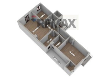 Pianta 3D - Quadrilocale Via Tribuna
 
38/A, Manfredonia - foto 10