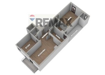Pianta 3D - Quadrilocale Via Tribuna
 
38/A, Manfredonia - foto 12