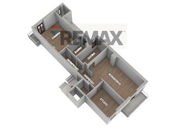 Pianta 3D - Quadrilocale Via Tribuna
 
38/A, Manfredonia - foto 13