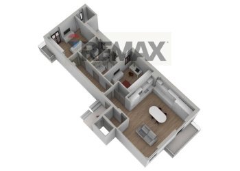 Pianta 3D - Quadrilocale Via Tribuna
 
38/A, Manfredonia - foto 14