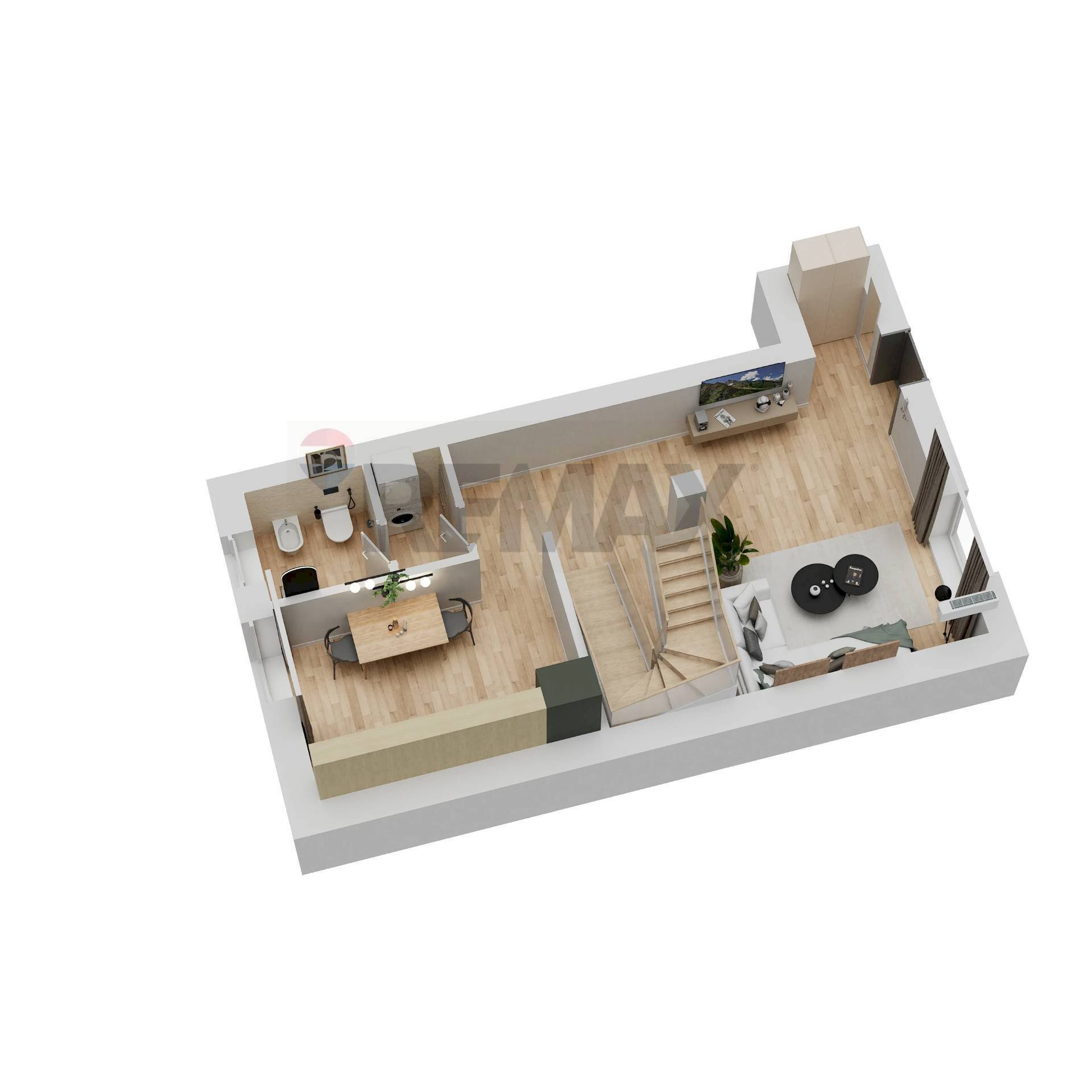 Pianta 3D - Villa a Schiera via roma
 
35, Ranica - planimetria 1