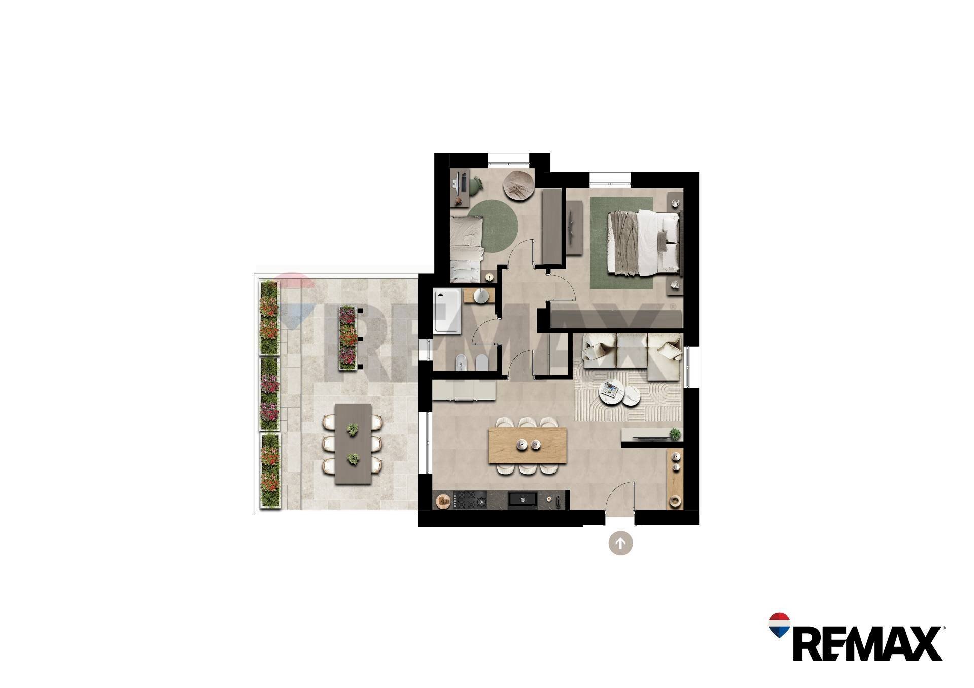Pianta 2D - Trilocale VIA CARLO PORTA
 
23, Lissone - planimetria 1