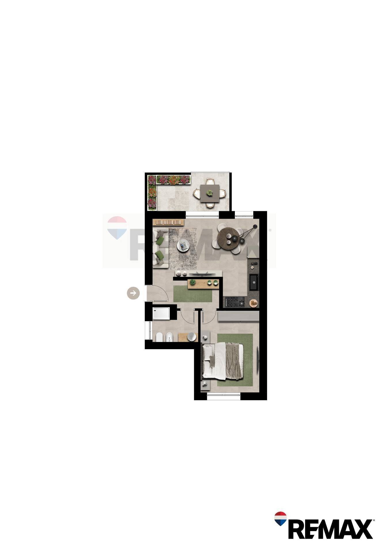 Pianta 2D - Bilocale VIA CARLO PORTA
 
23, Lissone - planimetria 1