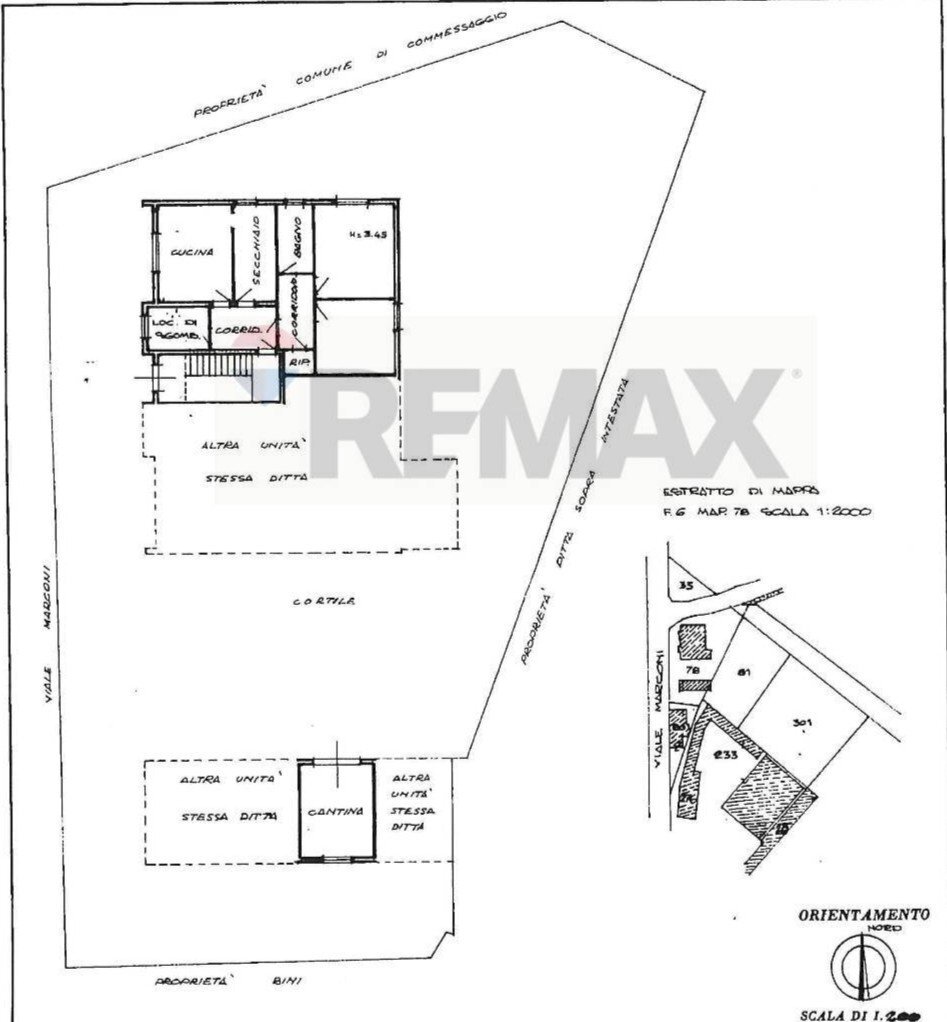 Pianta 2D - Quadrilocale via Marconi
 
15, Commessaggio - planimetria 1