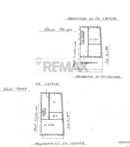 Pianta 2D - Independent house Via Camillo Benso di Cavour, Buccheri - floor plans 1
