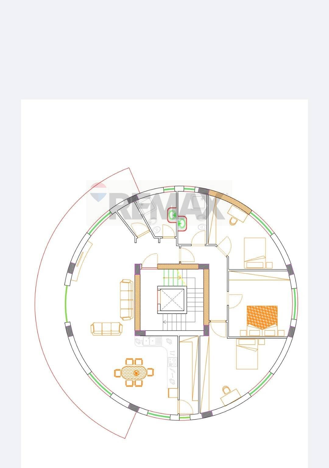 Pianta 2D - Four-room apartment Via IV novembre, Calvi Risorta - floor plans 1