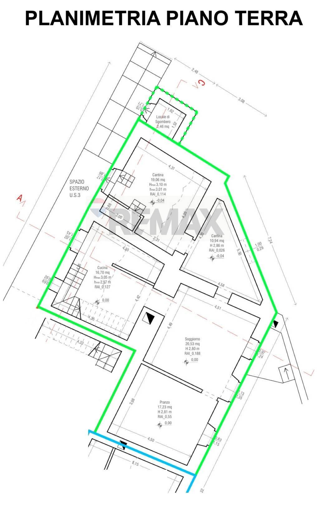 Pianta 2D - Semi-detached house Via San Carlo
 
Snc, L'Aquila - floor plans 1