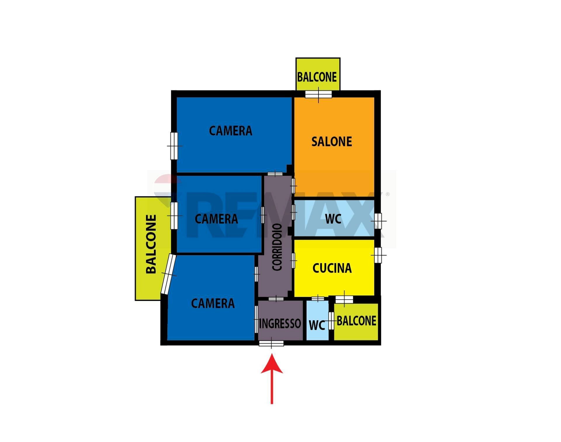 Pianta 2D - Appartamento Caserta - foto 1