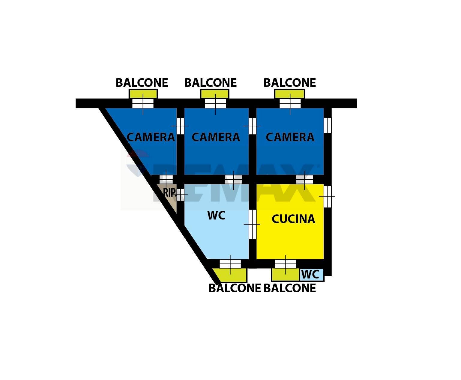 Pianta 2D - Appartamento Napoli - foto 3