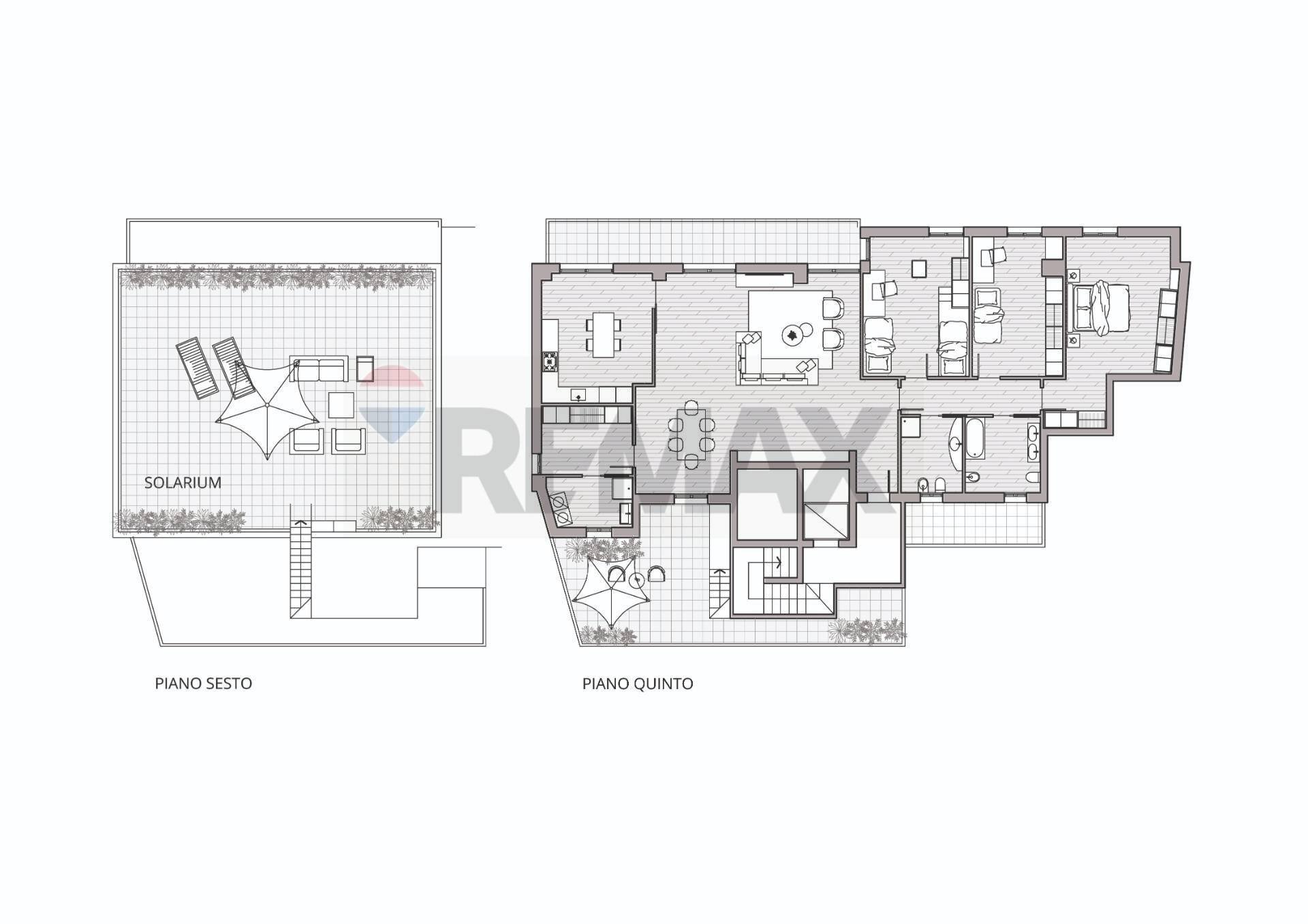 Planimetria - Attico via Clara Maffei
 
15, Bergamo - planimetria 1