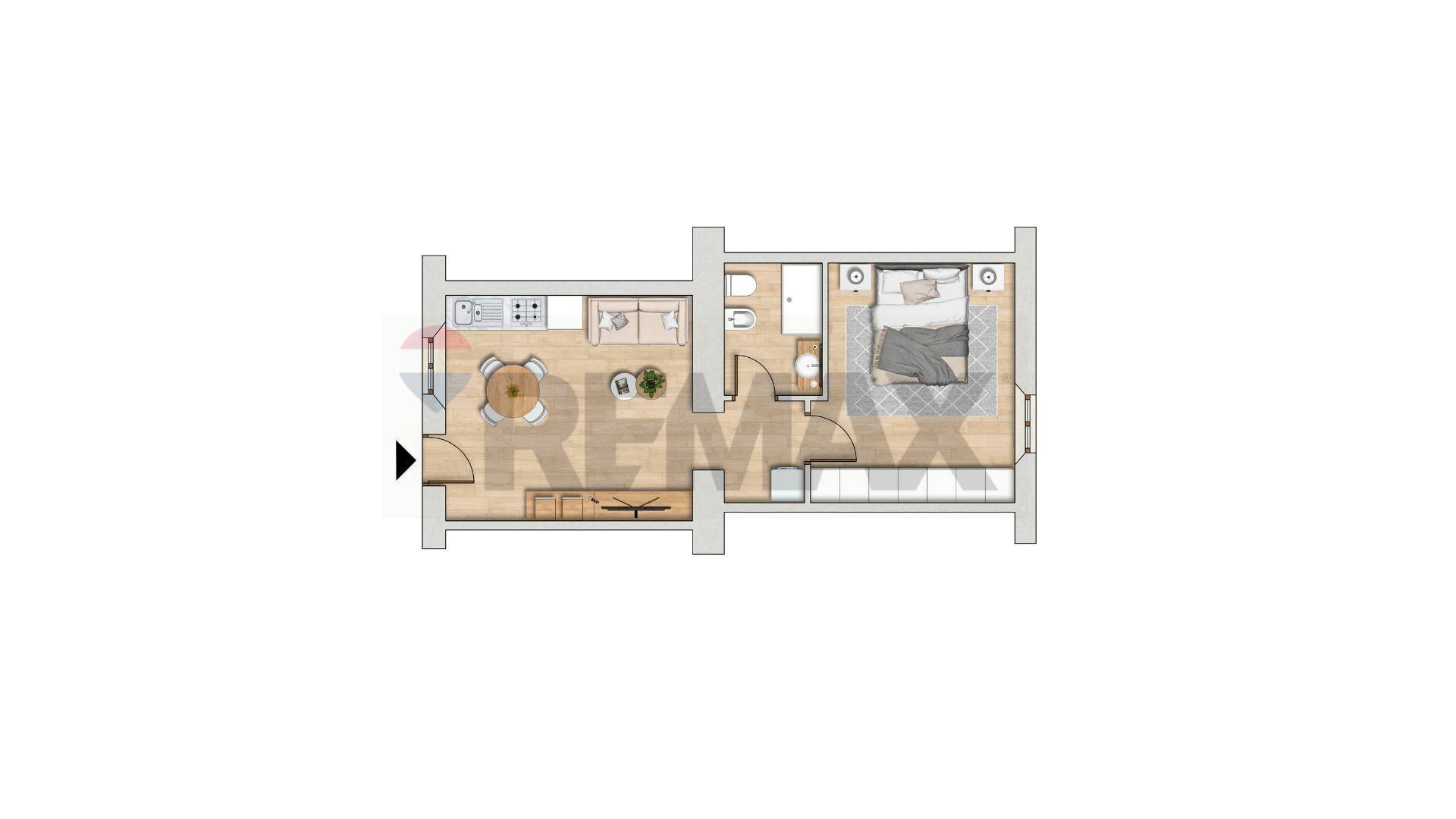 Pianta 2D - Bilocale via padova
 
84, Milano - planimetria 1