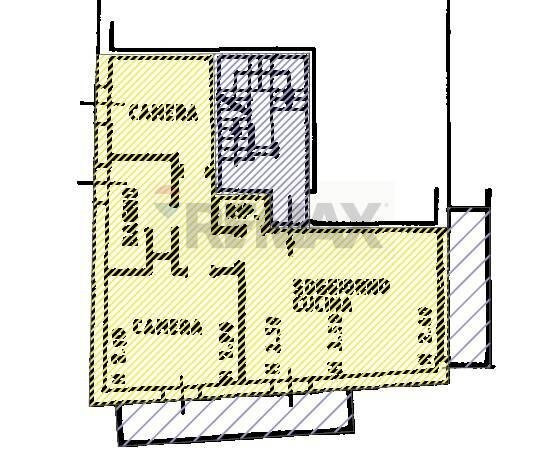 Pianta 2D - Trilocale Piazza Monte Grappa
 
45, Villa d'Ogna - foto 1