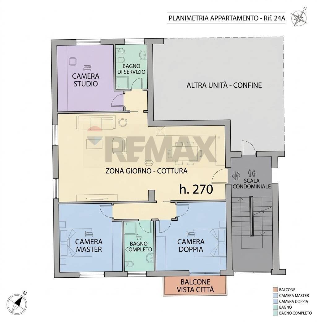 Pianta 2D - Quadrilocale via Quartiere 1° Maggio, Piancogno - planimetria 1
