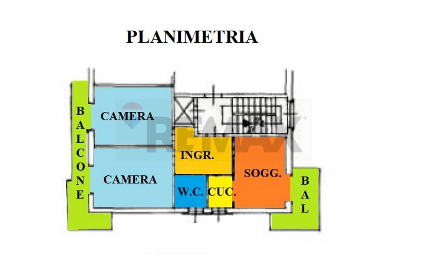 Pianta 2D - Trilocale Via Torino
 
56, Beinasco - planimetria 1