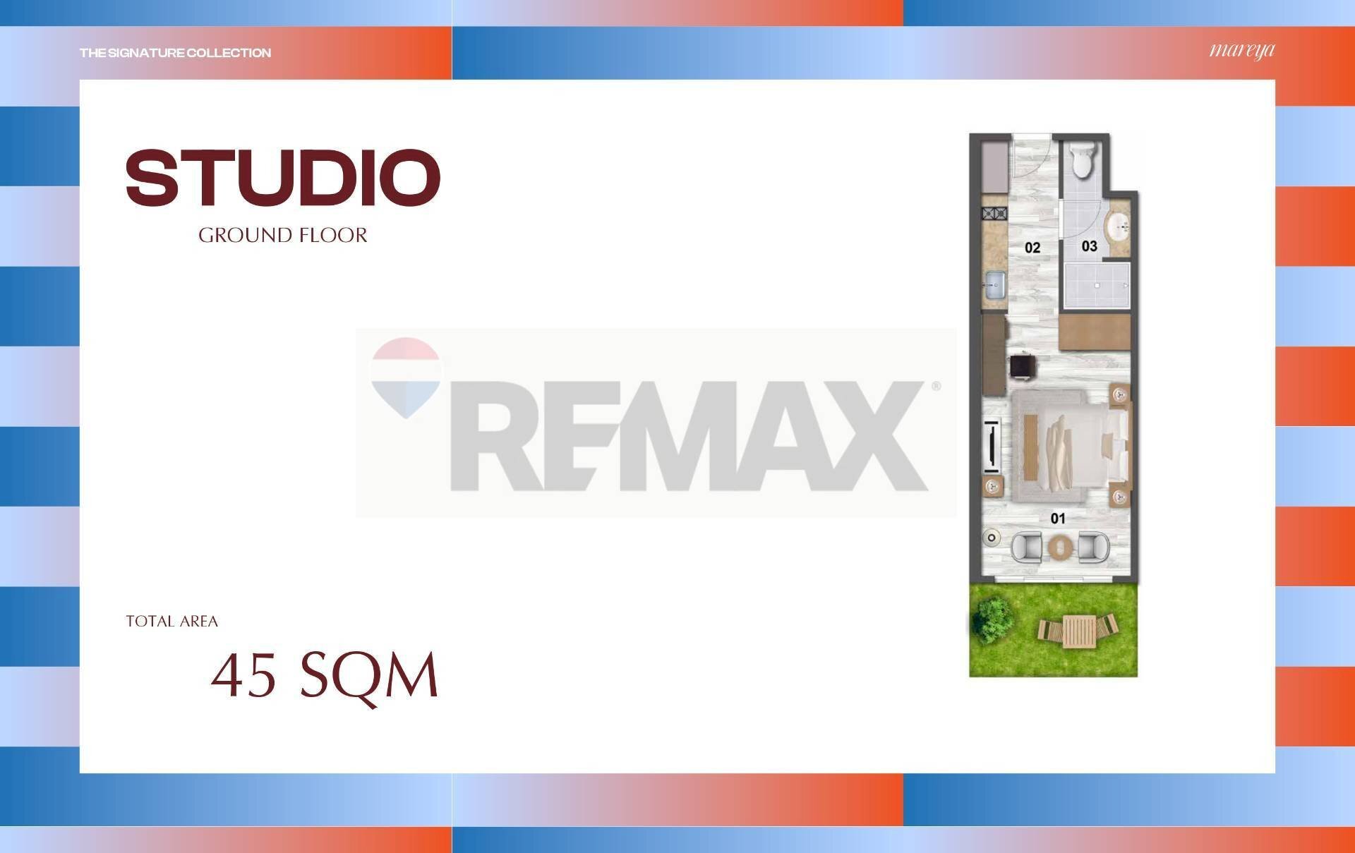 Pianta 2D - Trilocale Ferrara - foto 3