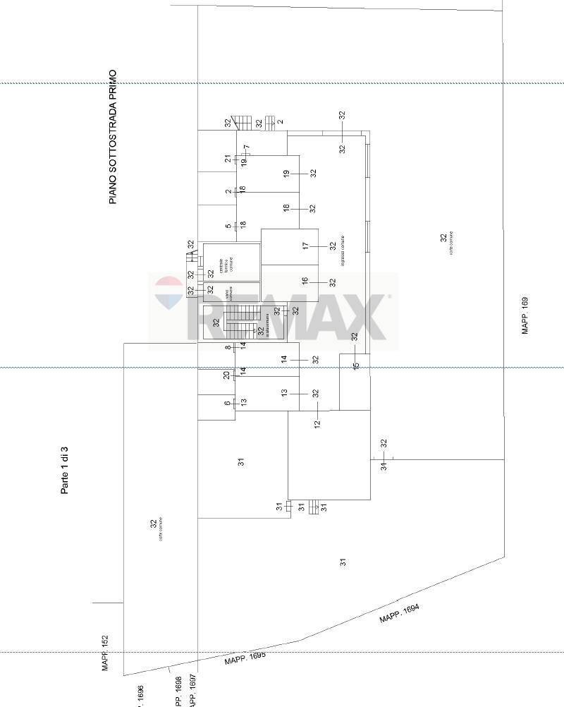 Pianta 2D - Quadrilocale Via Trevigiana
 
17, Feltre - planimetria 1