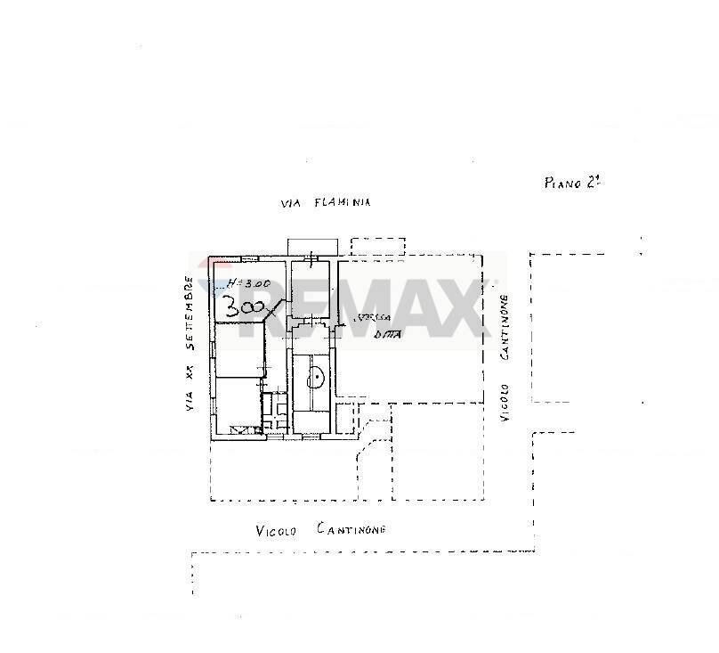 Pianta 2D - Three-room apartment Via Flaminia
 
574, Falconara Marittima - floor plans 1
