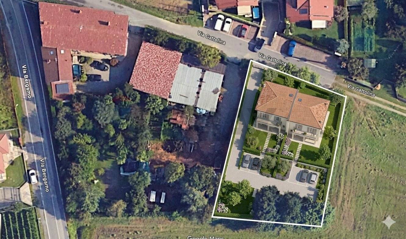 Posizione della mappa - Terreno edificabile via gattolina, Sotto il Monte Giovanni XXIII - foto 2