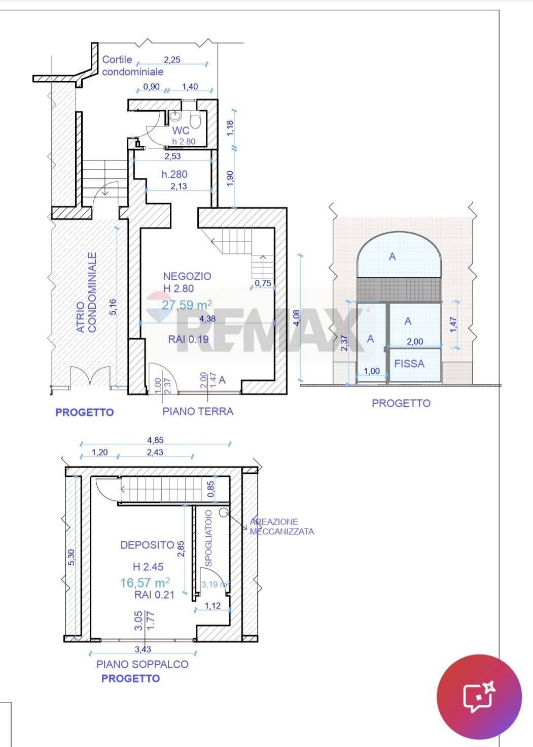 Pianta 2D - Locale Commerciale VIA FRATELLI ROSSELLI
 
20/D, Novara - planimetria 1