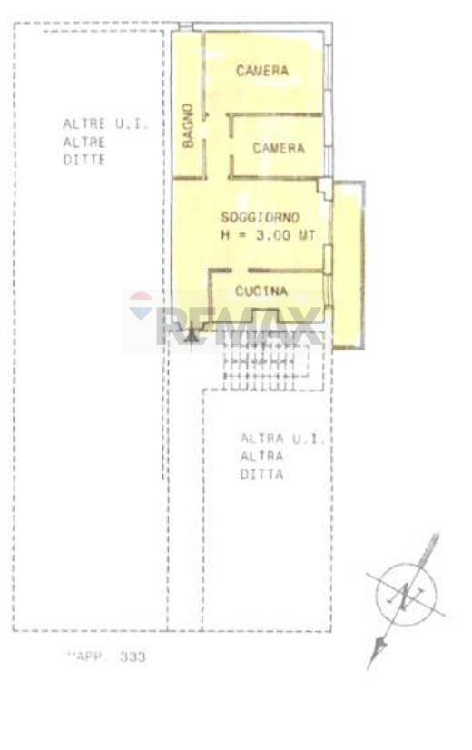 Pianta 2D - Trilocale VIALE BARACCA
 
40, Arona - planimetria 1