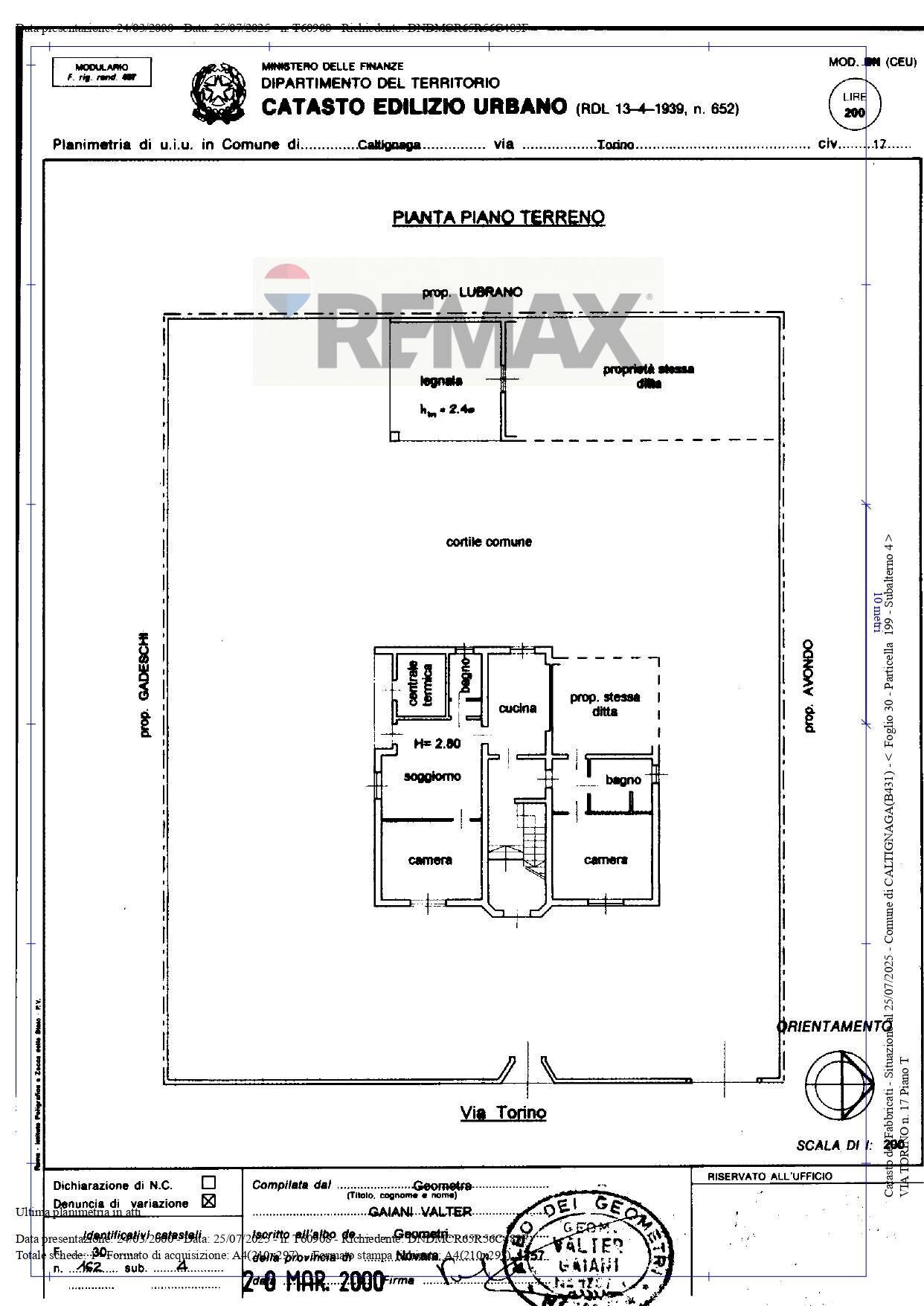 Pianta 2D - Semi-detached house via torino
 
17, Caltignaga - floor plans 1