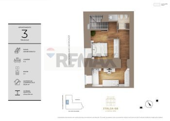 Pianta 2D - Three-room apartment Corso Italia
 
68, Milano - photo 27