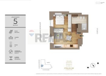 Pianta 2D - Two-room apartment Corso Italia
 
68, Milano - photo 26