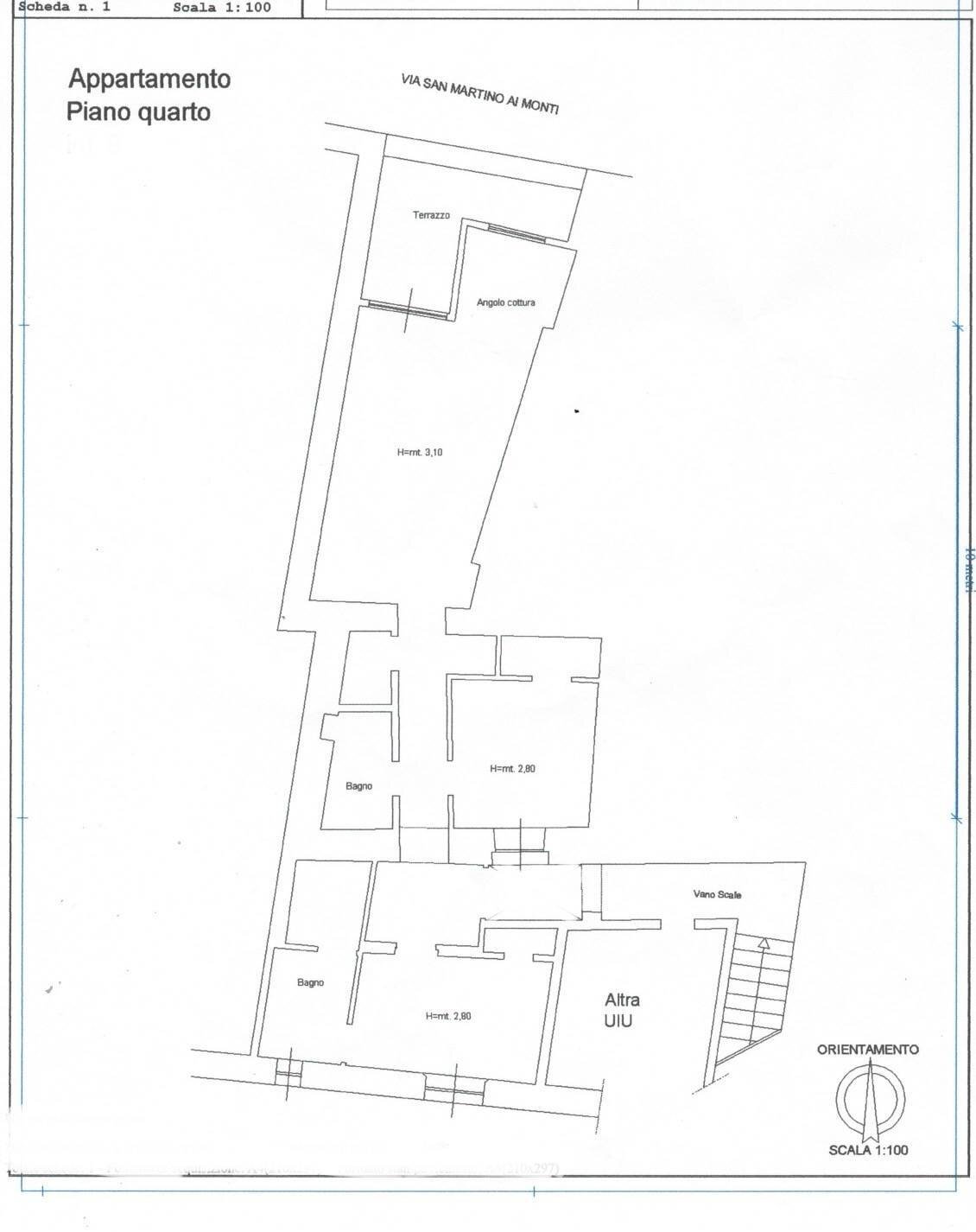 Foto 27 - Attic Via Di San Martino Ai Monti, Roma - floor plans 1