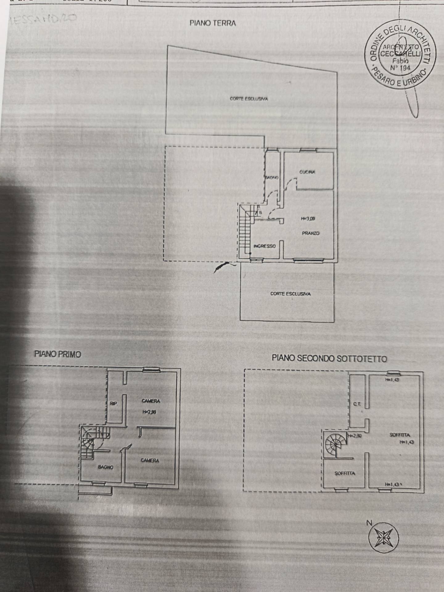 Foto 49 - Villa Via Salvamaggio
 
30, Colli al Metauro - planimetria 1