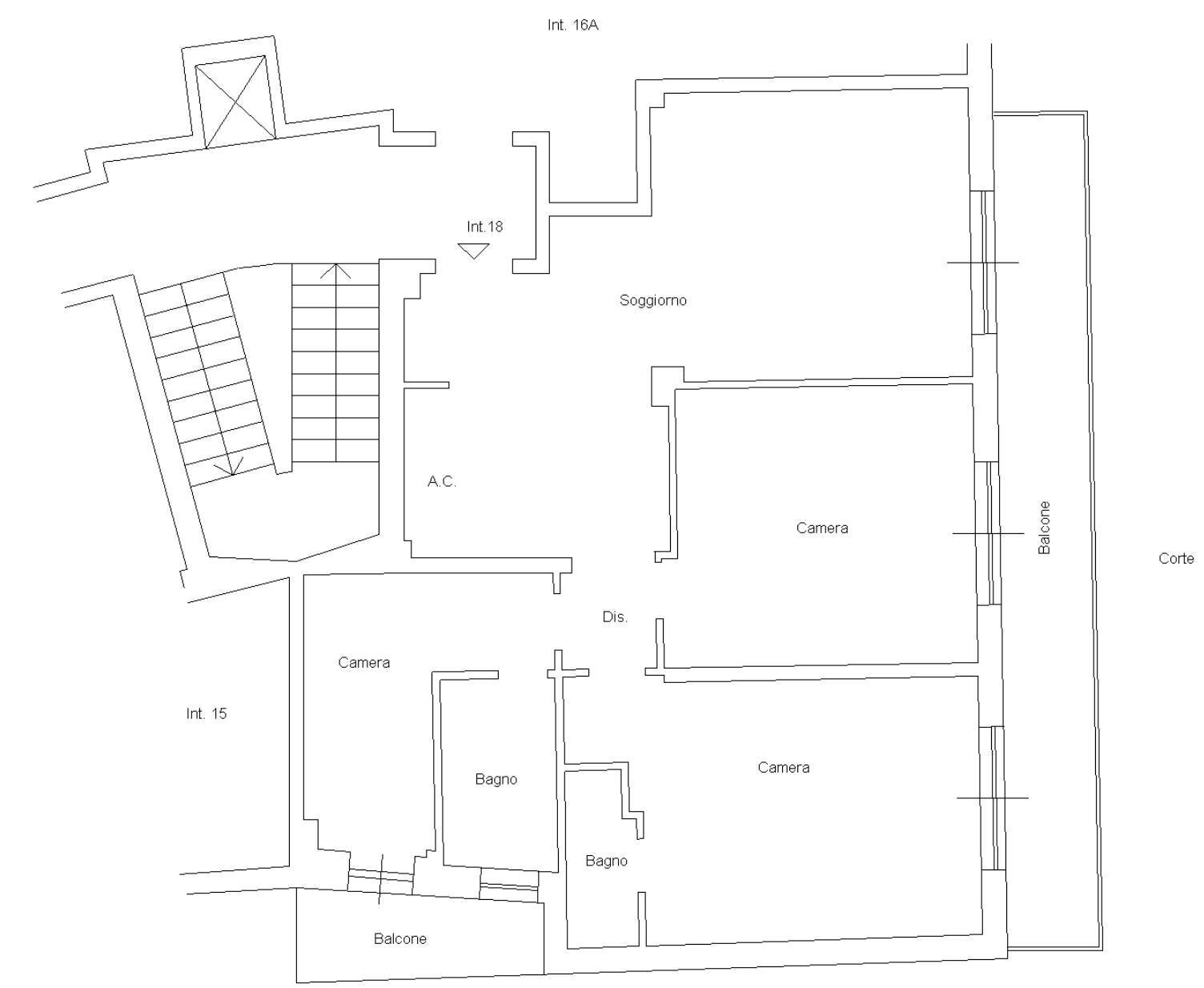 Foto 19 - Quadrilocale Via Antonio Labriola, Roma - planimetria 1