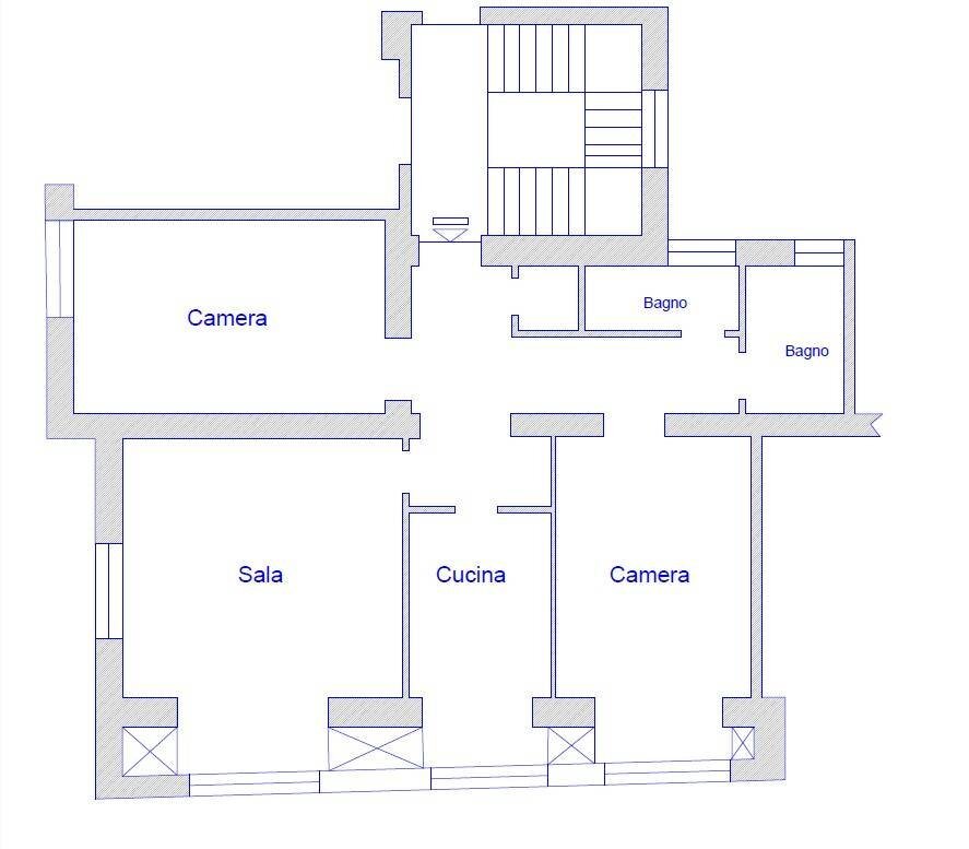 Foto 12 - Appartamento Via Pietro Tacchini
 
19, Roma - planimetria 1