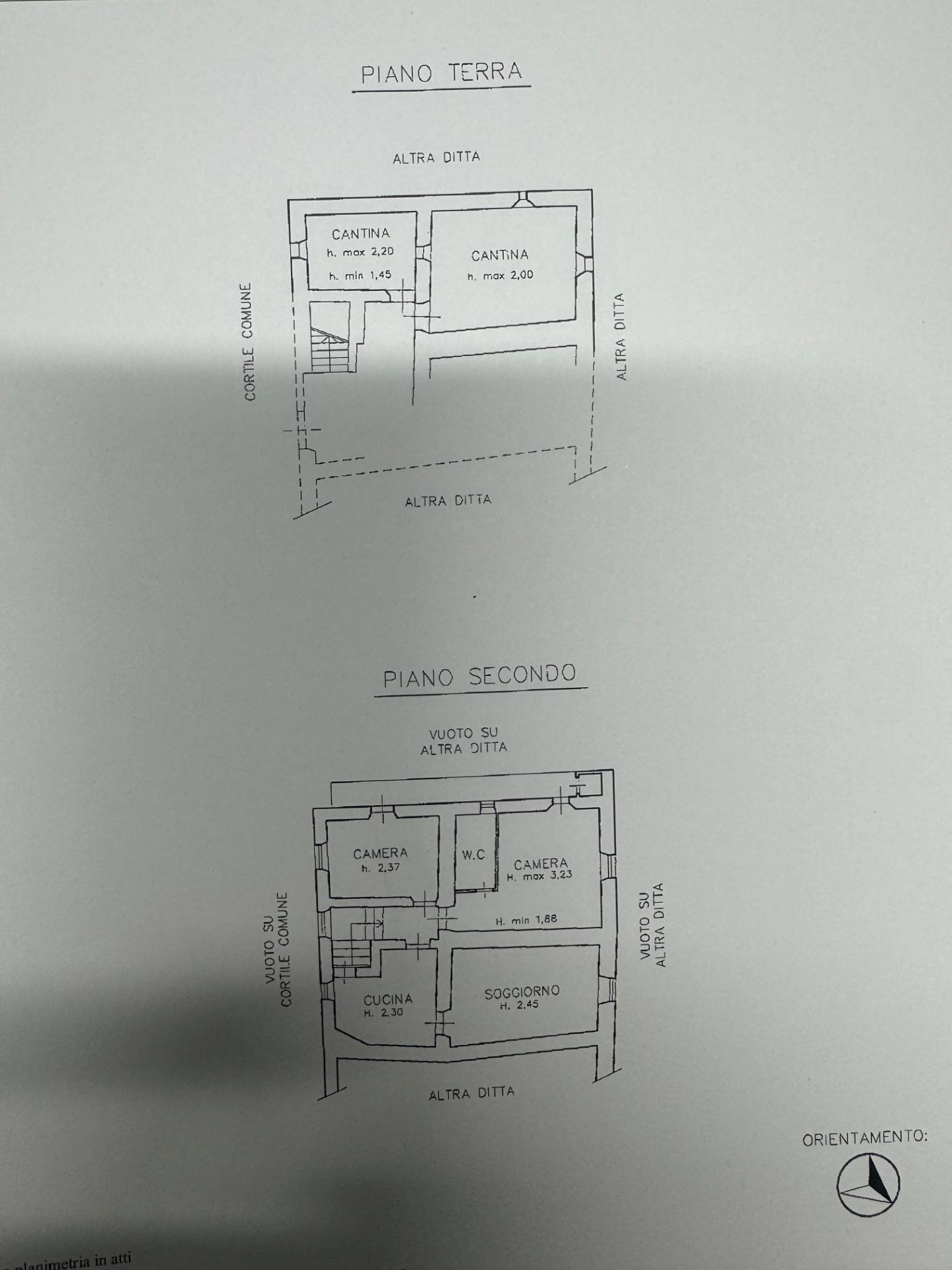 planimetria - Casa semi indipendente Via Prime
 
23, Montaldo di Mondovì - planimetria 1