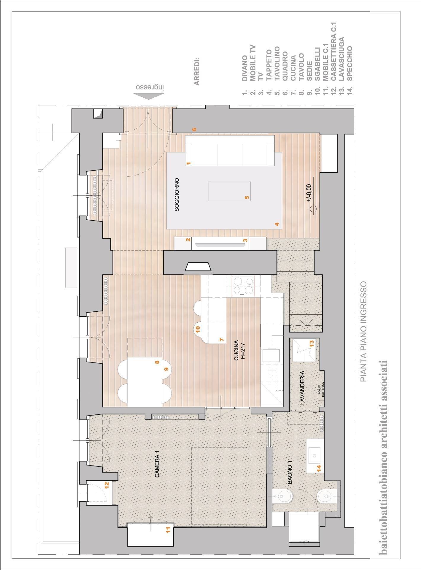 Foto 19 - Appartamento corso Matteotti
 
49, Torino - planimetria 1