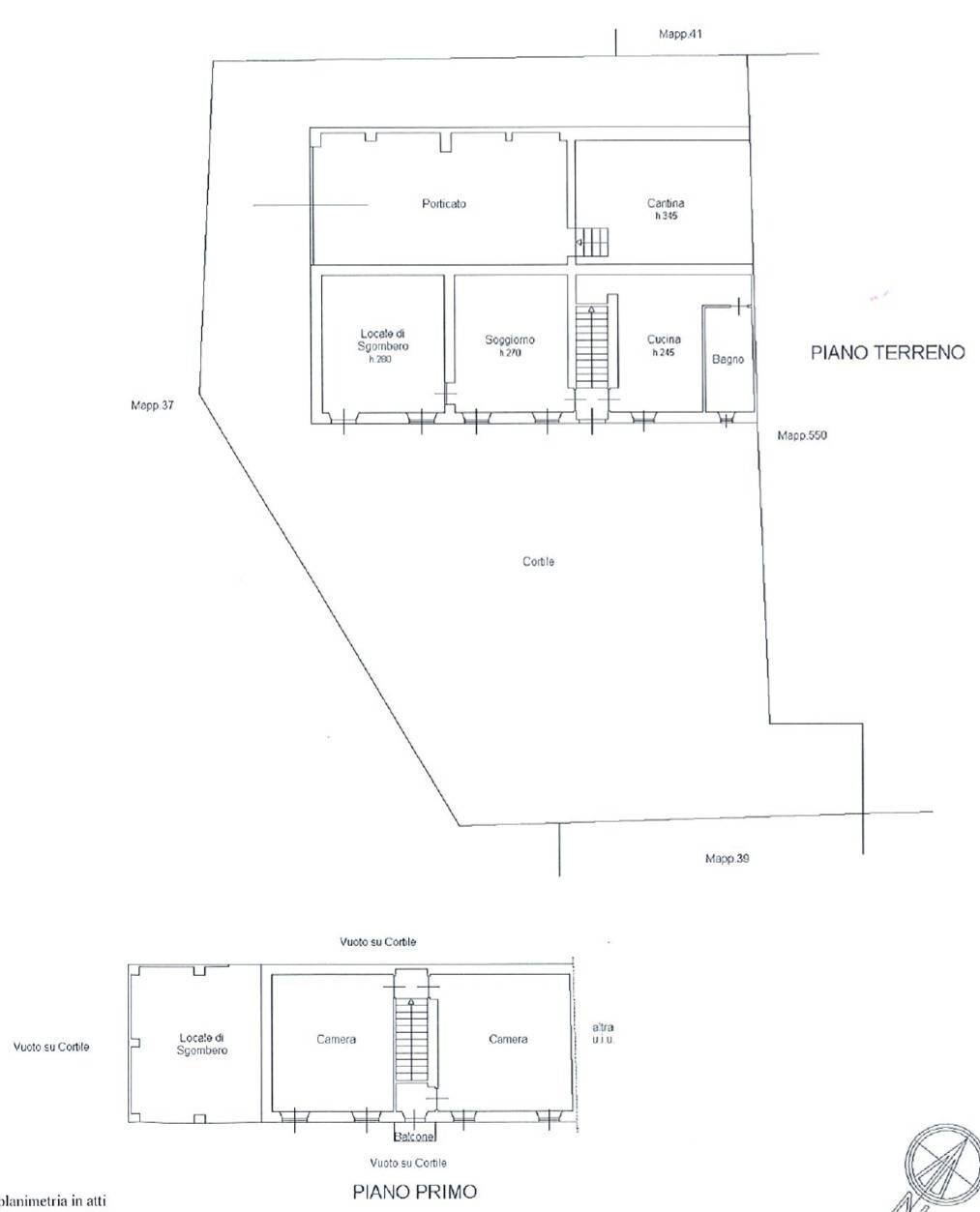 Foto 45 - Rustico frazione Castiglione Asti
 
229 - 230, Asti - planimetria 1