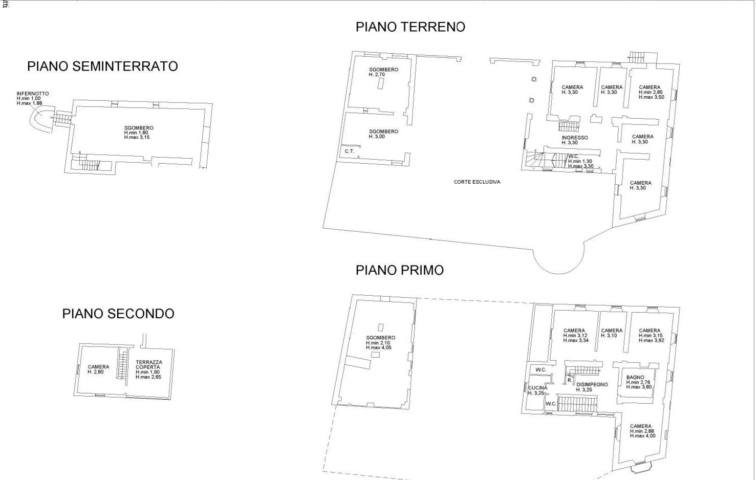 Foto 3 - Rustic Via Umberto I
 
1, Incisa Scapaccino - floor plans 1