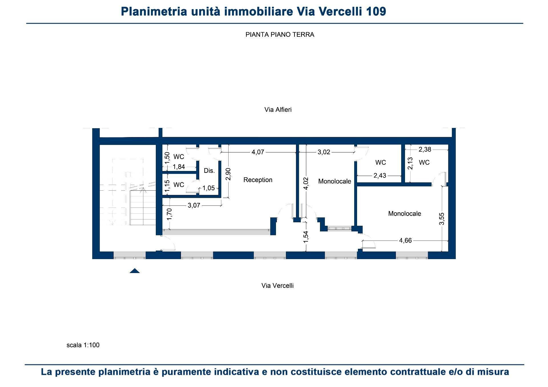 Foto 40 - Hotel Via Fratelli Vercelli
 
109, Carmagnola - planimetria 1
