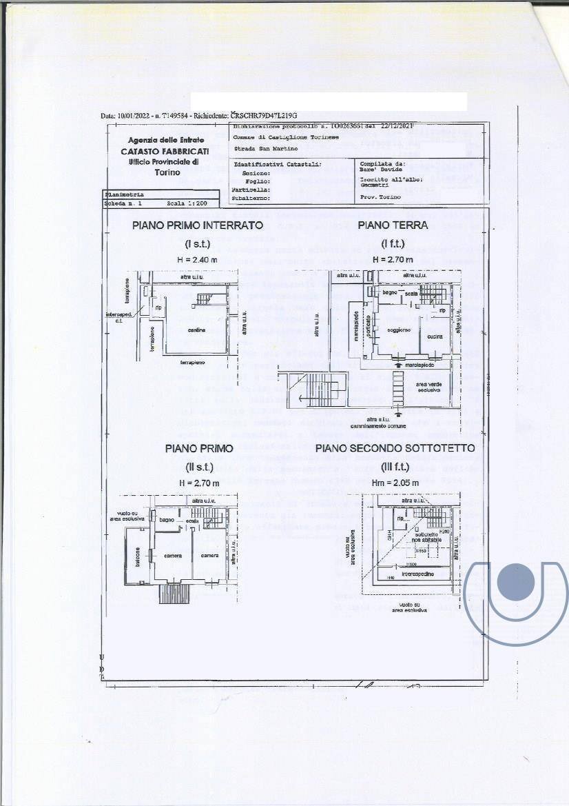 Foto 60 - Villa Strada San Martino, Castiglione Torinese - floor plans 1