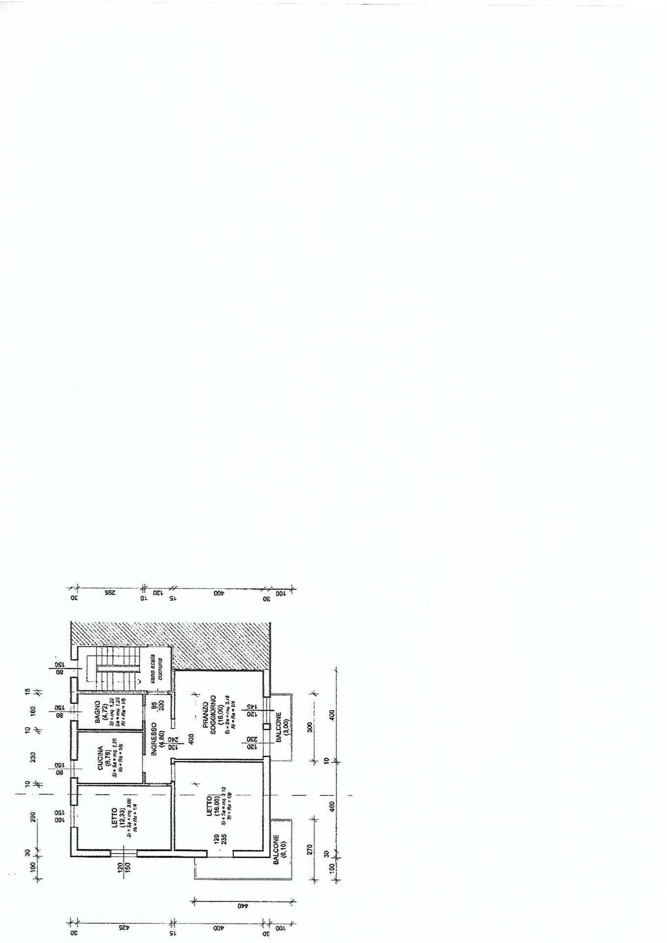 Foto 2 - Four-room apartment Via Gaetano Recchi, Ferrara - floor plans 1