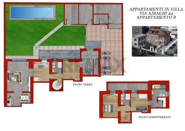 Pianta 2D - Quadrilocale VIA CESARE AJRAGHI
 
44, Milano - foto 1