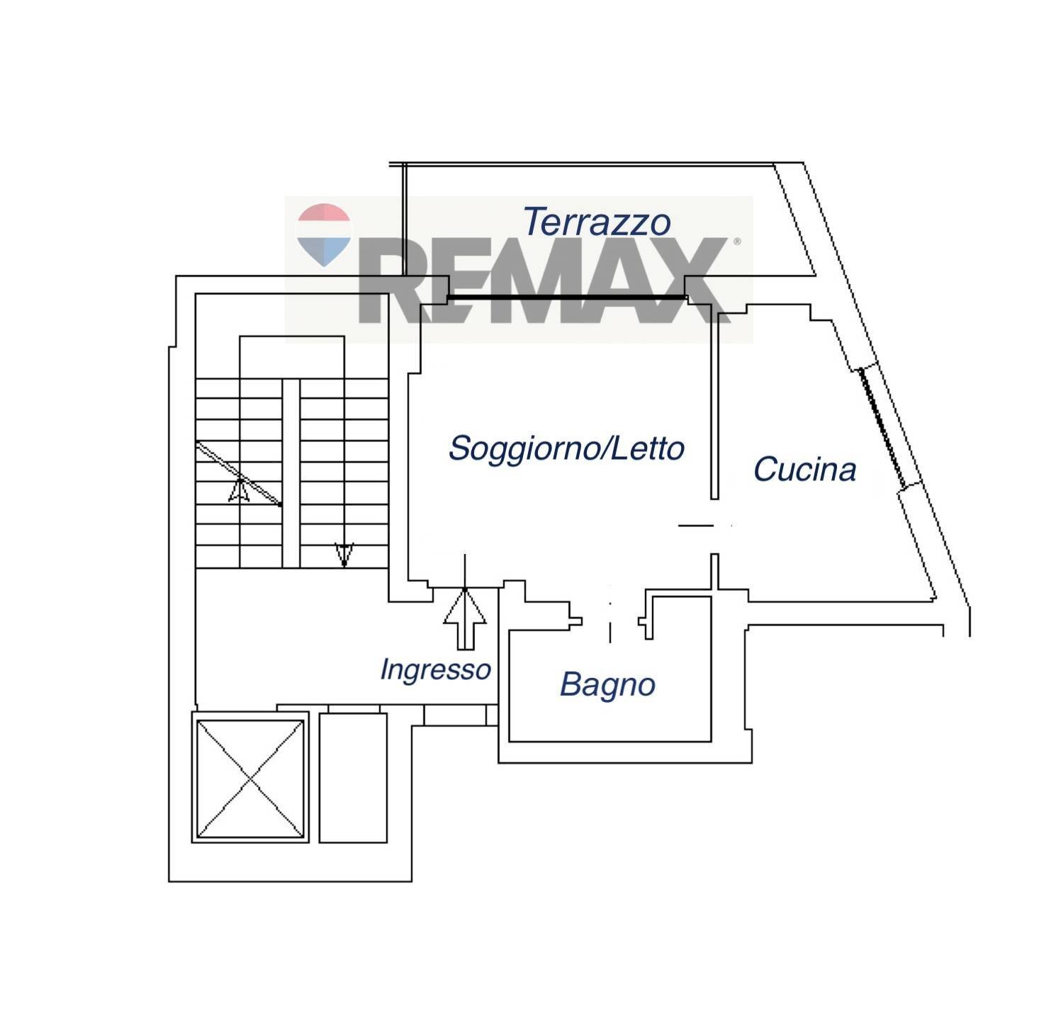 Pianta 2D - Two-room apartment Via Del Futurismo
 
1, Milano - floor plans 1