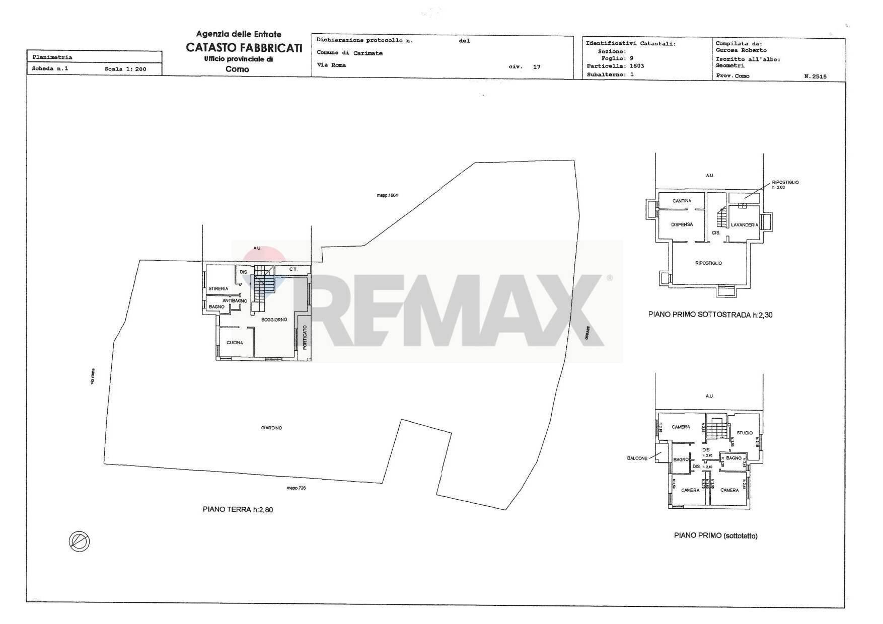 Pianta 2D - Casa semi indipendente via roma
 
17/A, Carimate - planimetria 1