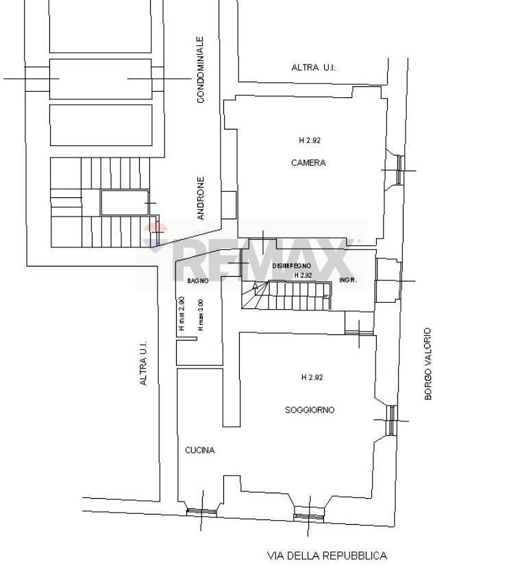 Pianta 2D - Trilocale Borgo Valorio
 
2, Parma - planimetria 1