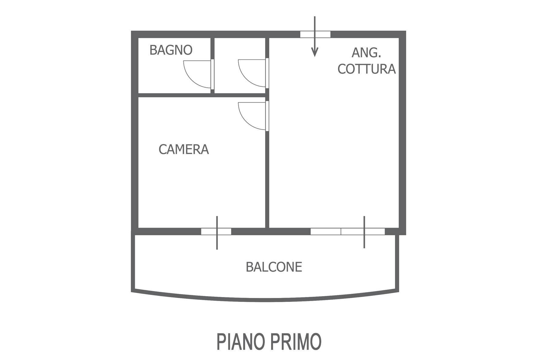 Foto 10 - Bilocale Via Calata Duilio
 
52, Pesaro - planimetria 1