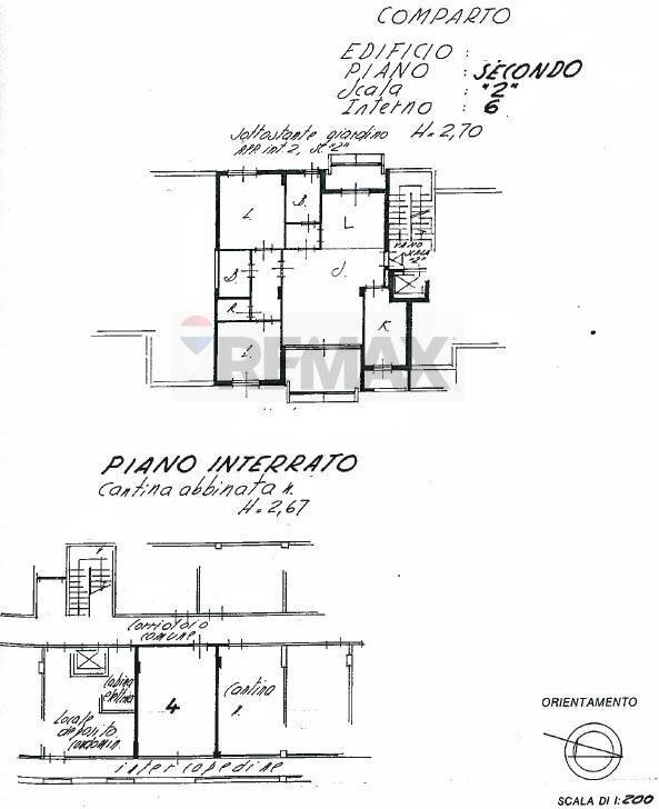 Pianta 2D - Quadrilocale Via Vincenzo Petra, Roma - planimetria 1