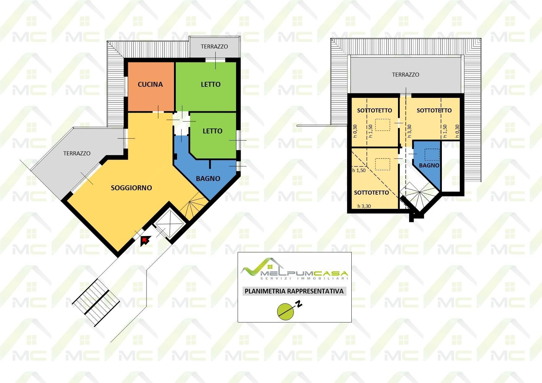 Foto 16 - Four-room apartment VIA TRIVULZIO
 
1, Melzo - floor plans 1